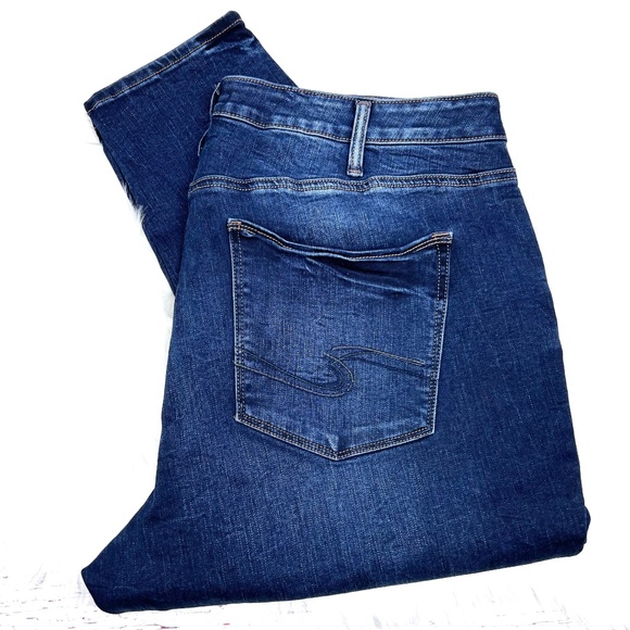 NWOT👖|•SILVER JEANS CO ®•| Plus Size Avery Skinny Curvy High Rise Jeans 22x31👖 - Picture 2 of 11